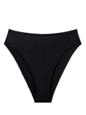 New CUUP The High Waist Satin Panty Black Shine